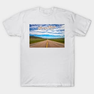 Wyoming Highway 487 near Casper Mountain T-Shirt